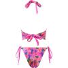 image:imageSUUKSESS Women Halter String Bikini Set Cheeky Thong Two Piece Bathing Suit210 Hot Pink Multicolor Floral