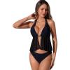 image:imageSUUKSESS Women Sexy Two Piece Tankini Swimsuits Tummy Control Bathing SuitBlack