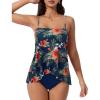 186 Tropical Floral Navy Blue