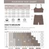 image:imageSUUKSESS Women 2 Piece Workout Sets With Pockets Padded Sports Bra High Waisted Shorts04 Red