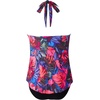 image:imageSUUKSESS Women Halter Tankini Swimsuit High Waist Cowl Neck Bathing Suit 2 Piece171 Multicolor Leaf