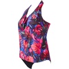 image:imageSUUKSESS Women Halter Tankini Swimsuit High Waist Cowl Neck Bathing Suit 2 Piece171 Multicolor Leaf