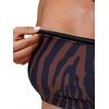 image:imageSUUKSESS Women Sexy High Waisted Bikini Set Cheeky 2 Piece Bandeau Bathing Suit205 Brown Black Zebra Print