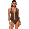 image:imageSUUKSESS Women Sexy Two Piece Tankini Swimsuits Tummy Control Bathing SuitBrown