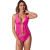 image:imageSUUKSESS Women Sexy Two Piece Tankini Swimsuits Tummy Control Bathing SuitPink