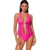 image:imageSUUKSESS Women Sexy Two Piece Tankini Swimsuits Tummy Control Bathing SuitPink