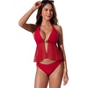 image:imageSUUKSESS Women Sexy Two Piece Tankini Swimsuits Tummy Control Bathing SuitRed