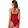 image:imageSUUKSESS Women Sexy Two Piece Tankini Swimsuits Tummy Control Bathing SuitRed