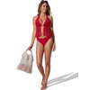 image:imageSUUKSESS Women Sexy Two Piece Tankini Swimsuits Tummy Control Bathing SuitRed