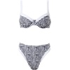 image:imageSUUKSESS Women Color Block Underwire Bikini Sets Cheeky High Cut 2 Piece SwimsuitBlack Gingham