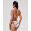 image:imageSUUKSESS Women Color Block Underwire Bikini Sets Cheeky High Cut 2 Piece SwimsuitRed Flora