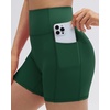 image:imageSUUKSESS Workout Sets for Women Y Back Sports Top Padded Racerback Yoga Crop Tank High Waisted Bike Short with PocketsDark Green