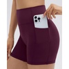 image:imageSUUKSESS Workout Sets for Women Y Back Sports Top Padded Racerback Yoga Crop Tank High Waisted Bike Short with PocketsMaroon