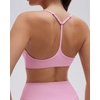 image:imageSUUKSESS Workout Sets for Women Y Back Sports Top Padded Racerback Yoga Crop Tank High Waisted Bike Short with PocketsPink