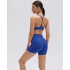 image:imageSUUKSESS Workout Sets for Women Y Back Sports Top Padded Racerback Yoga Crop Tank High Waisted Bike Short with PocketsRoyal Blue
