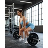 image:imageSUUKSESS Workout Sets for Women Y Back Sports Top Padded Racerback Yoga Crop Tank High Waisted Bike Short with PocketsSky Blue