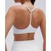 image:imageSUUKSESS Workout Sets for Women Y Back Sports Top Padded Racerback Yoga Crop Tank High Waisted Bike Short with PocketsWhite