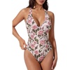 image:imageSUUKSESS Women Sexy Low Back One Piece Swimsuit Slimming Tummy Control Bathing Suit180 Thorny Rose