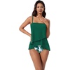 image:imageSUUKSESS Women Tummy Control Tankini Swimsuit Ruffle High Waisted Bathing Suit186 Green Leaf