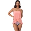 image:imageSUUKSESS Women Tummy Control Tankini Swimsuit Ruffle High Waisted Bathing Suit186 Pink Floral