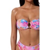 image:imageSUUKSESS Women Bandeau O Ring Bikini Sets Tie Back High Waisted 2 Piece Swimsuit03pink Floral