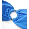 image:imageSUUKSESS Women Bandeau O Ring Bikini Sets Tie Back High Waisted 2 Piece SwimsuitBlue