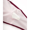 image:imageSUUKSESS Women Bandeau O Ring Bikini Sets Tie Back High Waisted 2 Piece SwimsuitWine Red