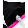 image:imageSUUKSESS Women High Waisted High Cut Bikini Set Sexy Triangle Two Piece Swimsuits127 Black Hot Pink