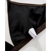 image:imageSUUKSESS Women High Waisted High Cut Bikini Set Sexy Triangle Two Piece Swimsuits127 Dark Brown