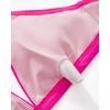 image:imageSUUKSESS Women High Waisted High Cut Bikini Set Sexy Triangle Two Piece Swimsuits127 Hot Pink