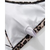image:imageSUUKSESS Women High Waisted High Cut Bikini Set Sexy Triangle Two Piece Swimsuits127 Leopard Black