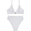 image:imageSUUKSESS Women High Waisted High Cut Bikini Set Sexy Triangle Two Piece Swimsuits127 White