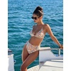 image:imageSUUKSESS Women High Waisted High Cut Bikini Set Sexy Triangle Two Piece Swimsuits127 Yellow Floral