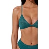 image:imageSUUKSESS Women High Waisted High Cut Bikini Set Sexy Triangle Two Piece SwimsuitsGreen Blue