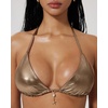 image:imageSUUKSESS Women Sexy High Waisted Bikini Sets Halter String 2 Piece SwimsuitsBrown
