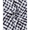 image:imageSUUKSESS Women Twist High Waisted Bikini Set Metal Cover Up 3 Piece Swimsuits206 Black Plaid