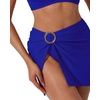 image:imageSUUKSESS Women Twist High Waisted Bikini Set Metal Cover Up 3 Piece Swimsuits206 Royal Blue