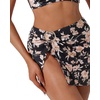 image:imageSUUKSESS Women Twist High Waisted Bikini Set Metal Cover Up 3 Piece Swimsuits206 Vintage Floral Black