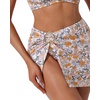 image:imageSUUKSESS Women Twist High Waisted Bikini Set Metal Cover Up 3 Piece Swimsuits206 Yellow Floral
