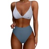 127 Black White Striped Blue