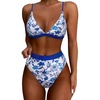 127 Blue Floral White