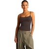 image:imageSUUKSESS Women Cotton Double Layer Bra Cami Summer Going Out Sleeveless TopsDark Brown