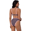 image:imageSUUKSESS Women Bandeau High Waisted Bikini Set Cheeky High Cut 2 Piece Swimsuits198 Brown Polka Dots2