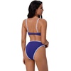 image:imageSUUKSESS Women Bandeau High Waisted Bikini Set Cheeky High Cut 2 Piece Swimsuits198 Navy Blue