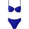 image:imageSUUKSESS Women High Waisted Underwire Bikini Set Cheeky High Cut 2 Piece Swimsuit216 Royal Blue