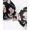 image:imageSUUKSESS Women High Waisted Underwire Bikini Set Cheeky High Cut 2 Piece Swimsuit216 Vintage Floral Black