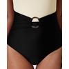 image:imageSUUKSESS Women Retro One Piece Swimsuit Metal Tummy Control V Neck Bathing Suit167 White Black