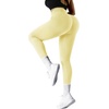 image:imageSUUKSESS Women Ribbed Seamless Leggings High Waisted Workout Gym Yoga Pants18 Butter Yellow
