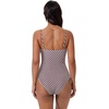 image:imageSUUKSESS Women Sexy One Piece Swimsuit Tummy Control Square Neck Bathing Suit154 Brown Black Color Block