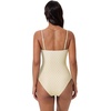 image:imageSUUKSESS Women Sexy One Piece Swimsuit Tummy Control Square Neck Bathing Suit154 Ivory Geo